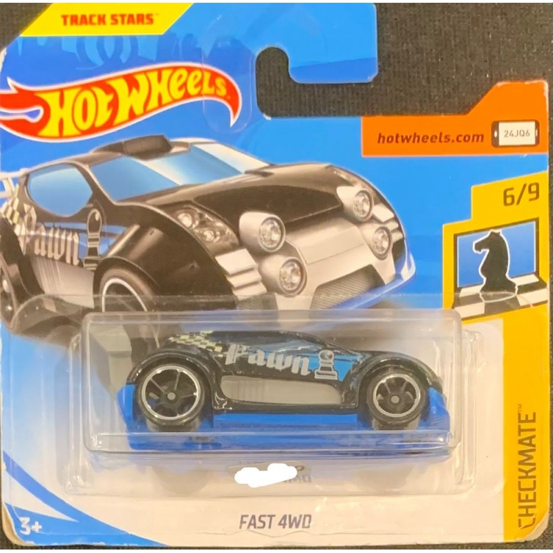 HOT WHEELS - CHECKMATE FAST 4WD PRETO DE 2017 6/9 COM BLISTER PEQUENO