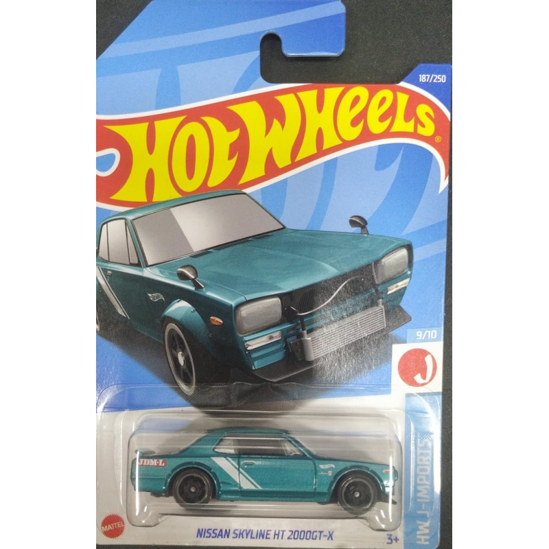 HOT WHELS NISSAN SKYLINE HT 200O GT-X 9/10 AZUL DE 2021 EMBALAGEM NORMAL