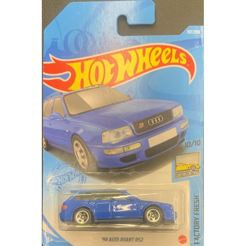 HOT WHEELS 94 AUDI AVANT RS2 2020 AZUL COM EMBALAGEM NORMAL