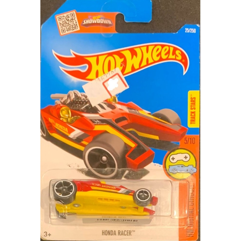 HOT WHEELS - HONDA RACER VERMELHO COM AMARELO DE 2015 5/10 COM BLISTER NORMAL