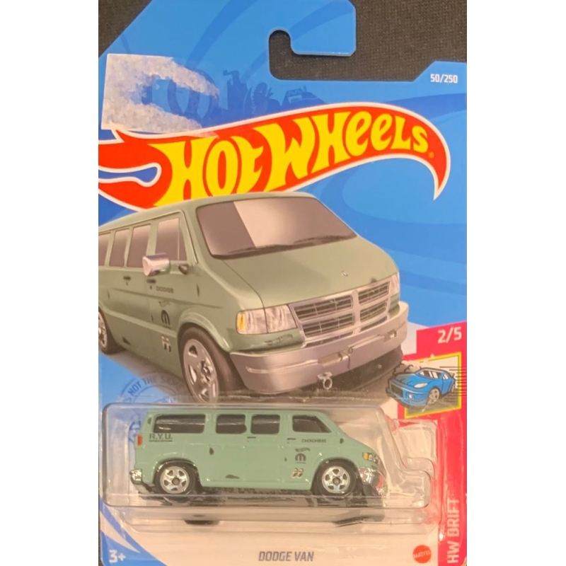 HOT WHEELS - DODGE VAN VERDE DE 2020 2/5 COM BLISTER NORMAL