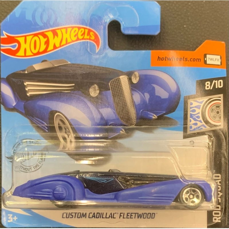 HOT WHEELS - CUSTOM CADILLAC FLEETWOOD AZUL DE 2018 8/10 COM BLISTER PEQUENO