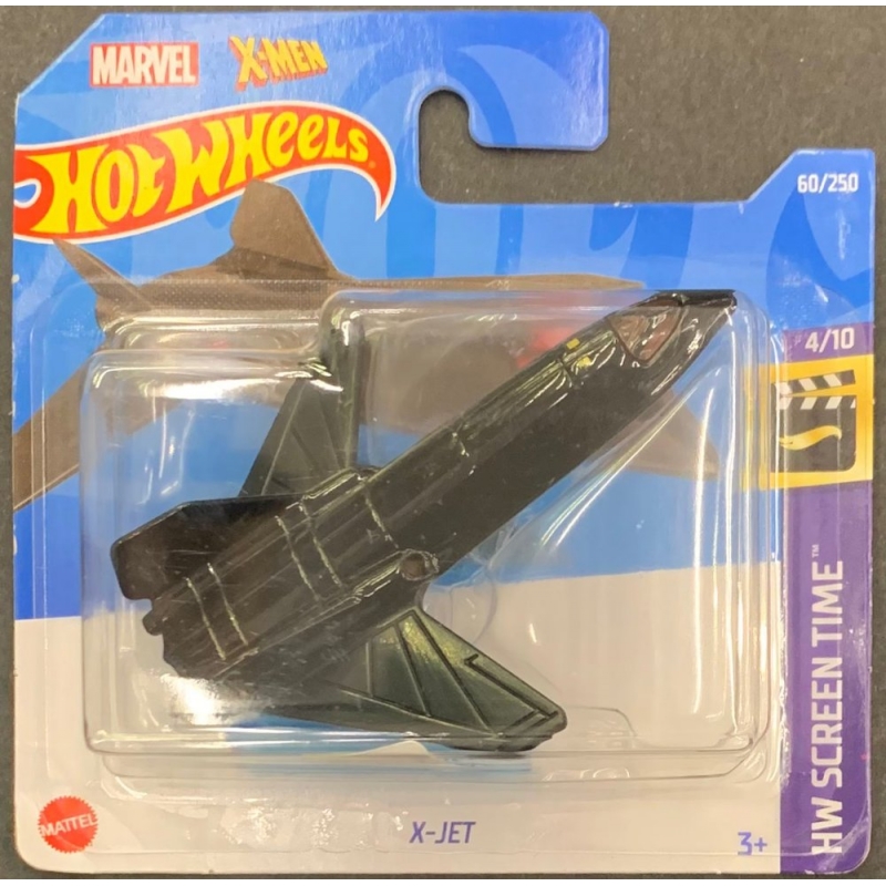 HOT WHEELS - X-MAN X-JET PRETO DE 2021 4/10 COM BLISTER PEQUENO