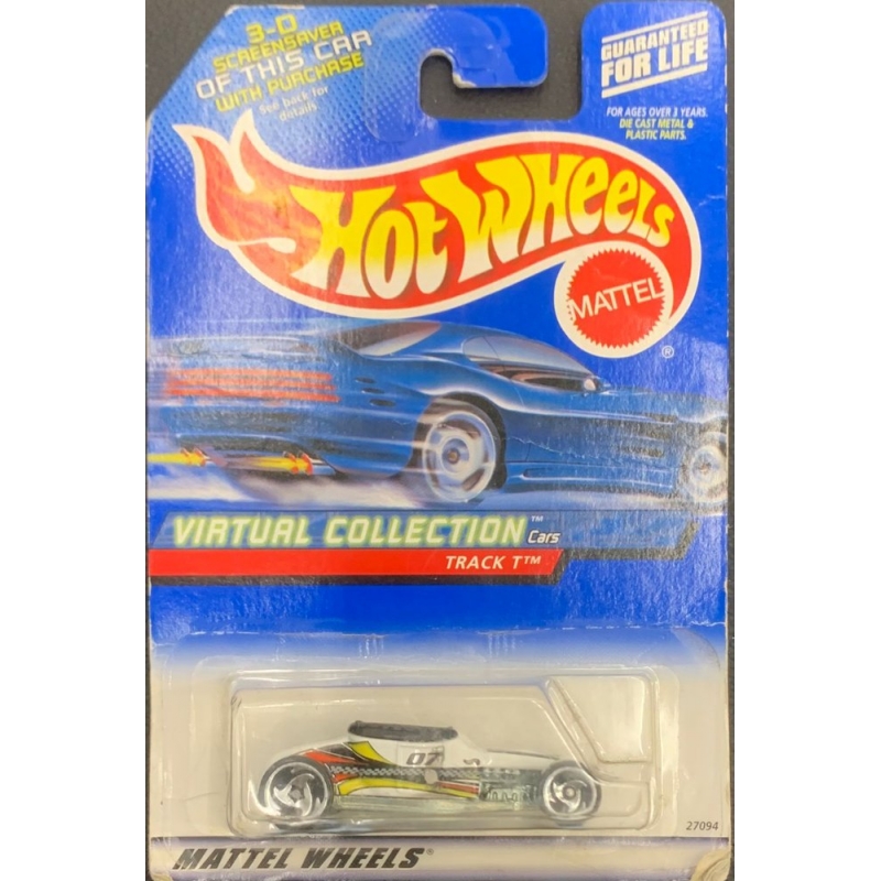 HOT WHEELS - TRACK T BRANCO DE 1999 GAMES COM BLISTER NORMAL