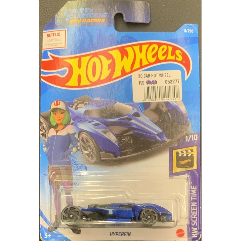 HOT WHEELS HYPERFIN 1/10 2020 AZUL COM EMBALAGEM NORMAL