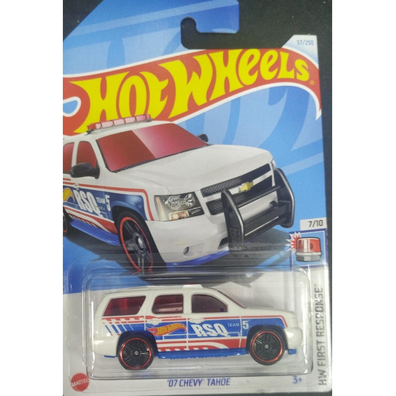 HOT WHEELS 07 CHEVY TAHDE 7/10 BRANCO 2021 EMBALAGEM NORMAL