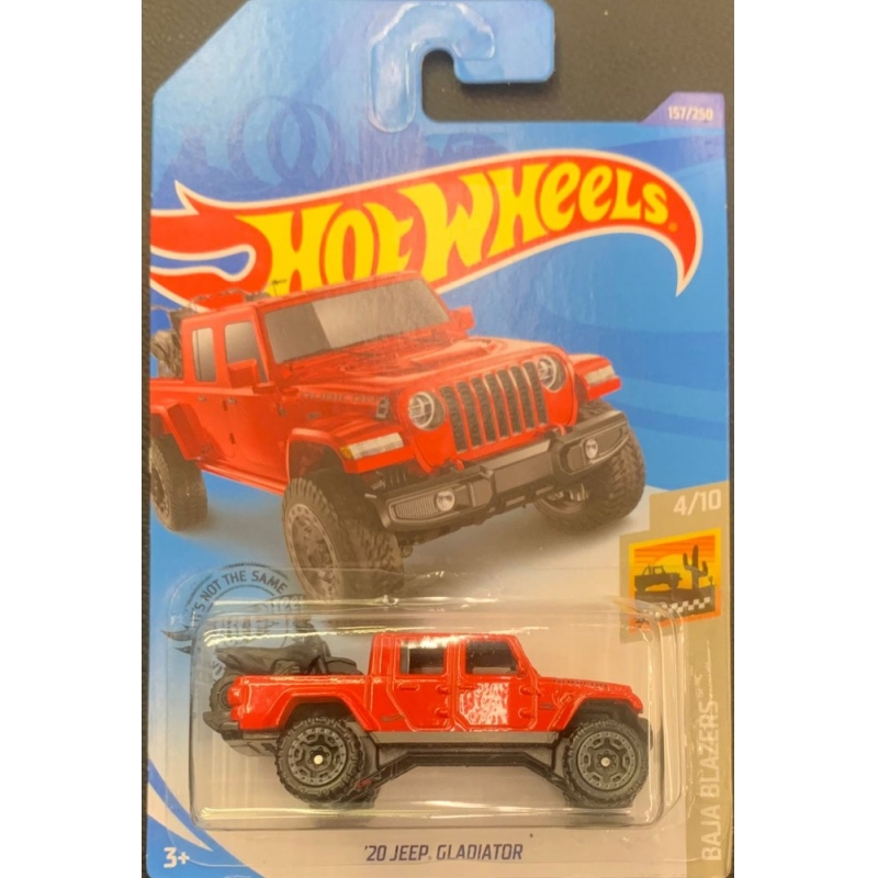 HOT WHEELS - ´20 JEEP GLADIATOR VERMELHO DE 2018 4/10 COM BLISTER NORMAL