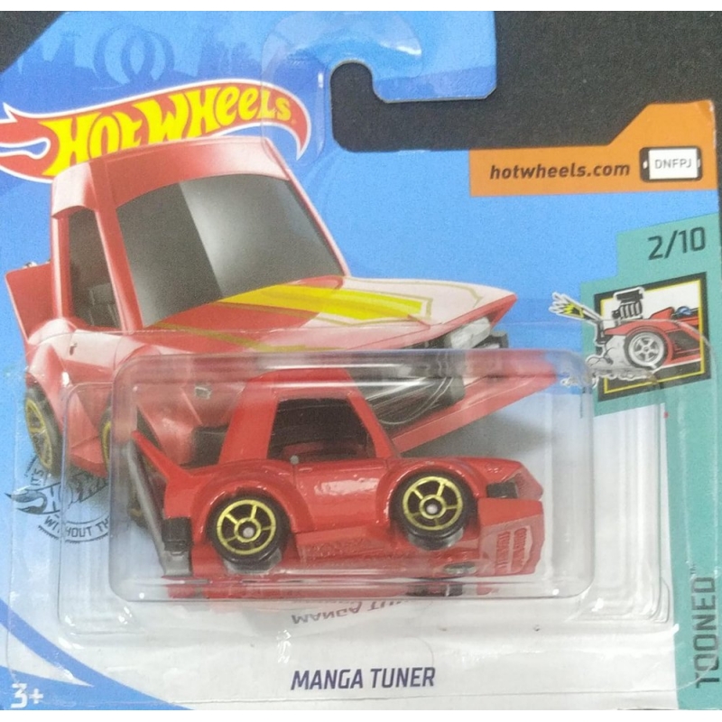 HOT WHEELS MANGA TUNER 2/10 2018 VERMELHO EMBALAGEM PEQUENA