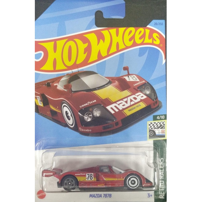 HOT WHEELS MAZDA 787B 4/10 2021 VERMELHO EMBALAGEM NORMAL