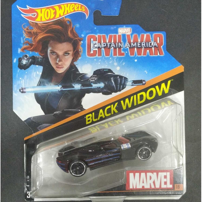 HOT WHEELS MARVEL CIVIL WAR CAPTAIN AMERICA BLACK WIDOW 2015