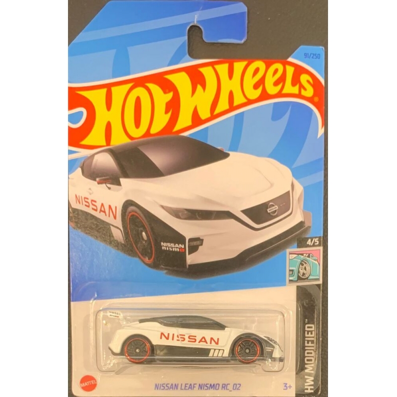 HOT WHEELS - NISSAN LEAF NISMO RC_02 BRANCO DE 2021 4/5 COM BLISTER NORMAL