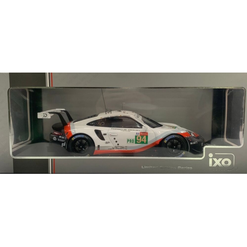 MINIATURA 1:18 IXO MODELS LIMITED EDITION SERIES PORSCHE 911 RSR BRANCO