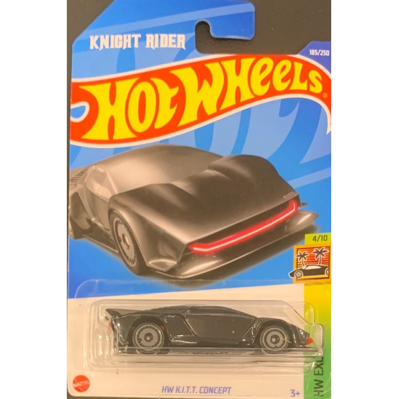 HOT WHEELS - NIGHT RIDER HW K.I.T.T CONCEPT PRETO DE 2021 4/10 BLISTER NORMAL