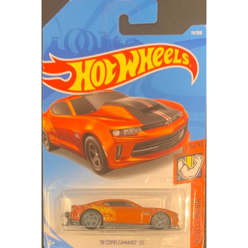 HOT WHEELS - ´18 COPO CAMARO SS LARANJA DE 2017 5/10 COM BLISTER NORMAL