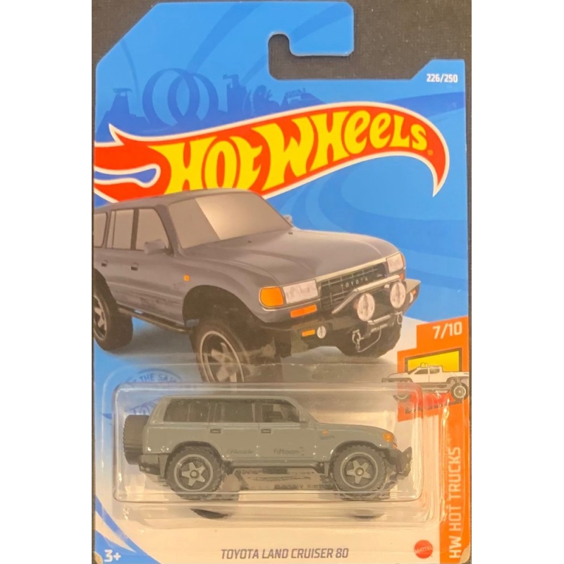 HOT WHEELS - TOYOTA LAND CRUISER 80 CINZA DE 2020 7/10 COM BLISTER NORMAL