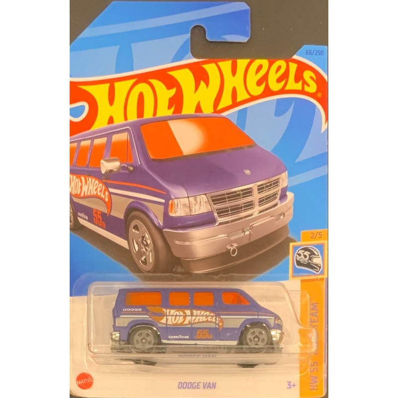 HOT WHEELS - DODGE VAN AZUL DE 2021 2/5 COM BLISTER NORMAL