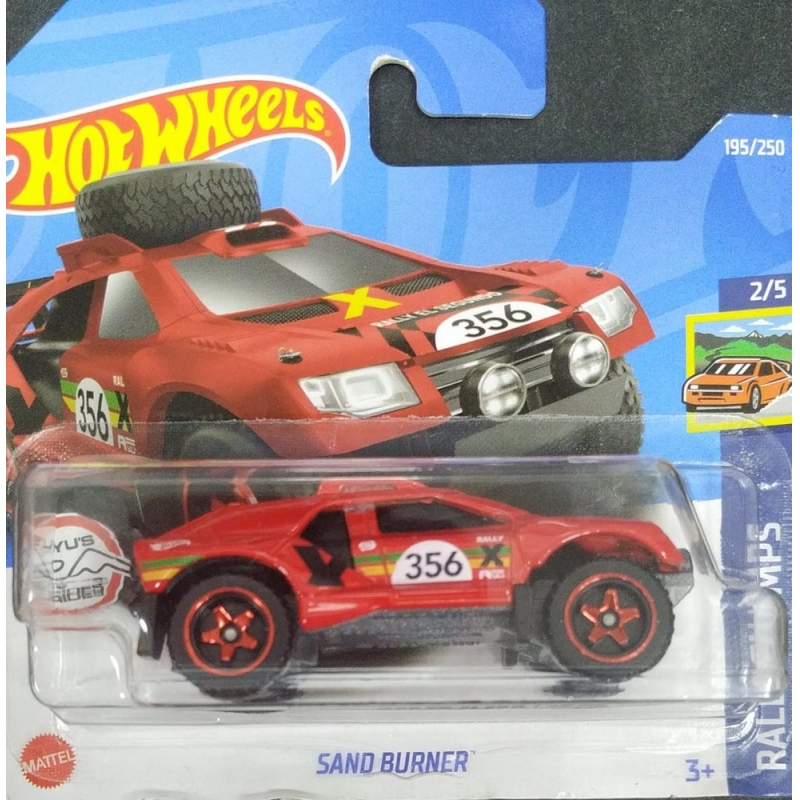 HOT WHEELS SAND BURNER 2/5 2021 VERMELHO EMBALAGEM PEQUENA