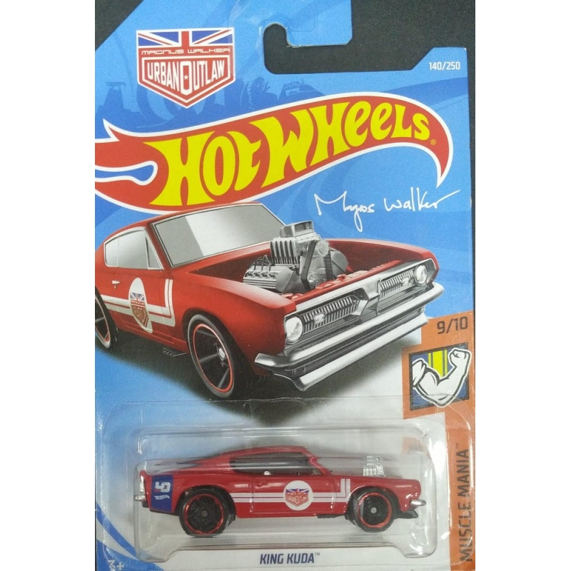 HOT WHEELS KING KUDA 9/10 2017 VERMELHO EMBALAGEM NORMAL