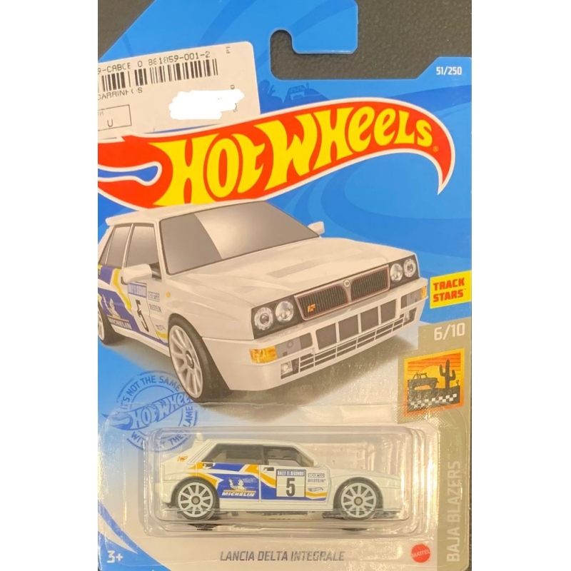 HOT WHEELS - LANCIA DELTA INTEGRALE BRANCO DE 20206/10 COM BLISTER NORMAL