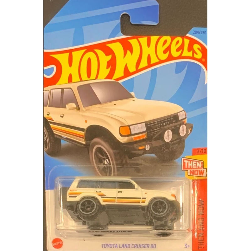 HOT WHEELS - TOYOTA LAND CRUISER 80 BRANCO DE 2021 3/10 COM BLISTER