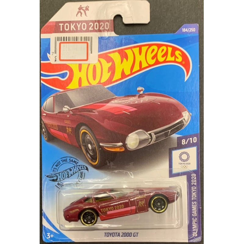 HOT WHEELS - TOKYO 2020 TOYOTA 2000 GT VERMELHO DE 2018 8/10 COM BLISTER NORMAL