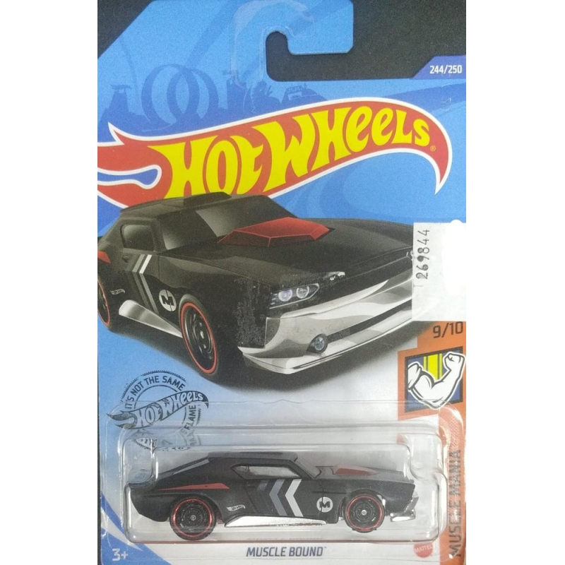 HOT WHEELS MUSCLE BOUND PRETO DE 2018 9/10 COM BLISTER NORMAL