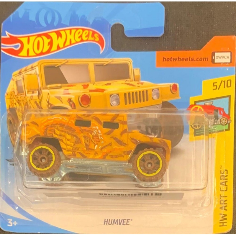 HOT WHEELS - HUMVEE AMARELO DE 2018 5/10 COM BLISTER PEQUENO