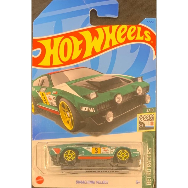 HOT WHEELS - DIMACHINNI VELOCE VERDE DE 2021 2/10 COM BLISTER NORMAL