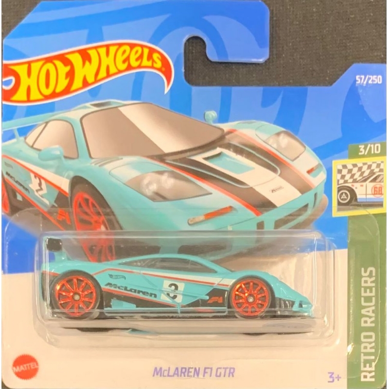 HOT WHEELS - MCLAREN F1 GTR VERDE DE 2021 3/10 COM BLISTER PEQUENO