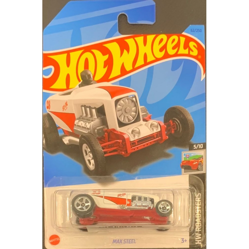 HOT WHEELS - MAX STEEL BRANCO DE 2021 5/10 COM BLISTER NORMAL