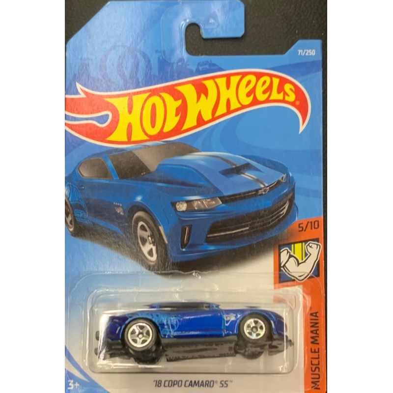 HOT WHEELS - ´18 COPO CAMARO SS AZUL DE 2017 5/10 COM BLISTER NORMAL