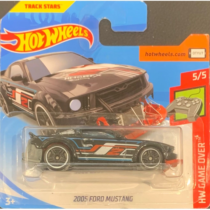 HOT WHEELS - 2005 FORD MUSTANG PRETO DE 2018 5/5 COM BLISTER PEQUENO