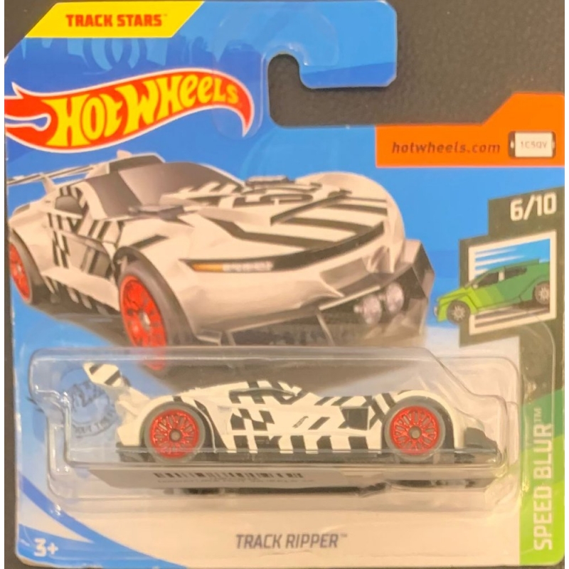 HOT WHEELS - TRACK RIPPER BRANCO DE 2018 6/10 COM BLISTER PEQUENO