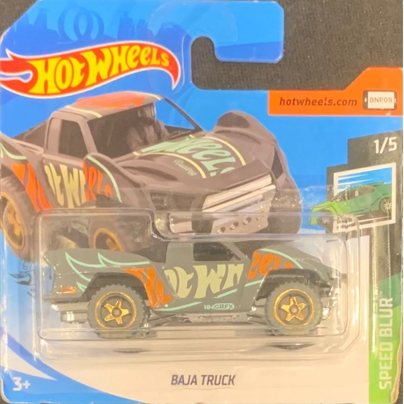 HOT WHEELS - BAJA TRUCK CINZA DE 2018 1/5 COM BLISTER PEQUENO