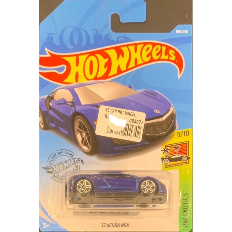 HOT WHEELS - ´17 ACURA NSX AZUL DE 2018 9/10 COM BLISTER NORMAL