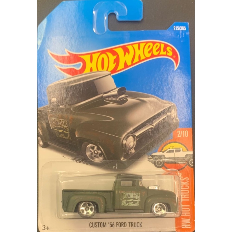 HOT WHEELS - CUSTOM ´56 FORD TRUCK VERDE DE 2015 2/10 COM BLISTER NORMAL