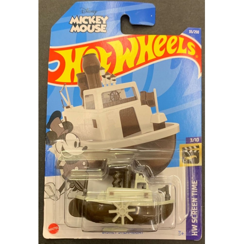 HOT WHEELS - MICKEY MOUSE DISNEY STEAMBOAT DE 2021 3/10