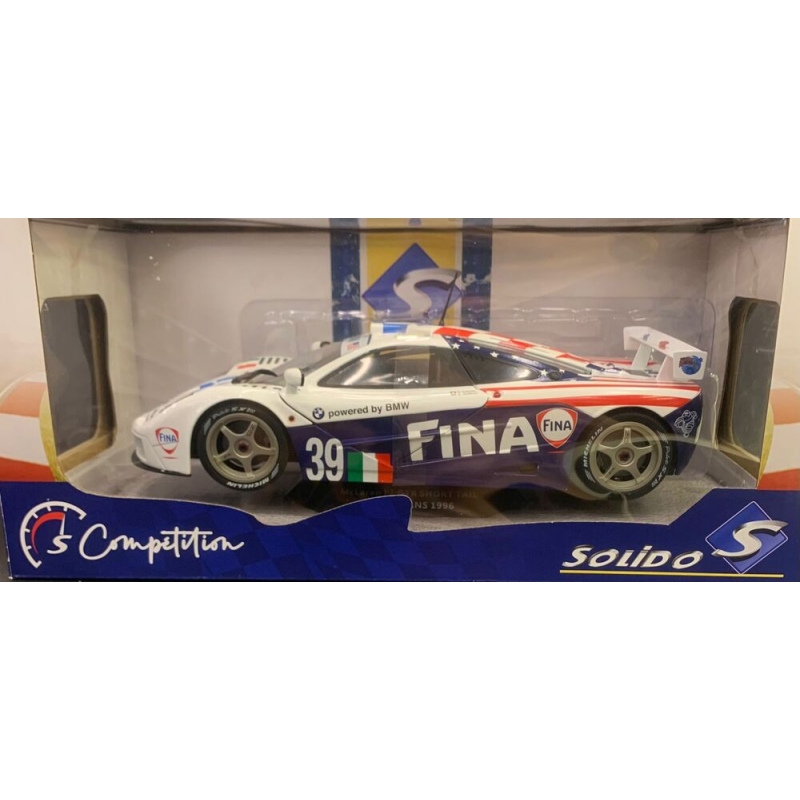 MINIATURA 1:18 SOLIDO COMPETITION MCLAREN F1 GTR SHORT TAIL 24H LE MANS 1996