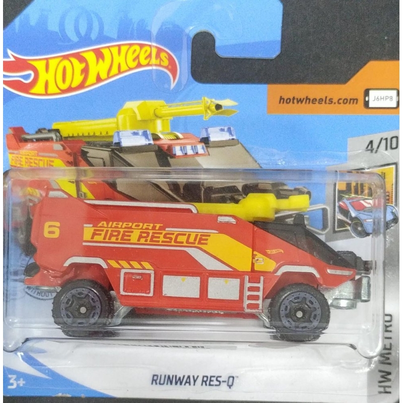 HOT WHEELS RUNWAY RES-Q 4/10 2018 VERMELHO EMBALAGEM PEQUENA