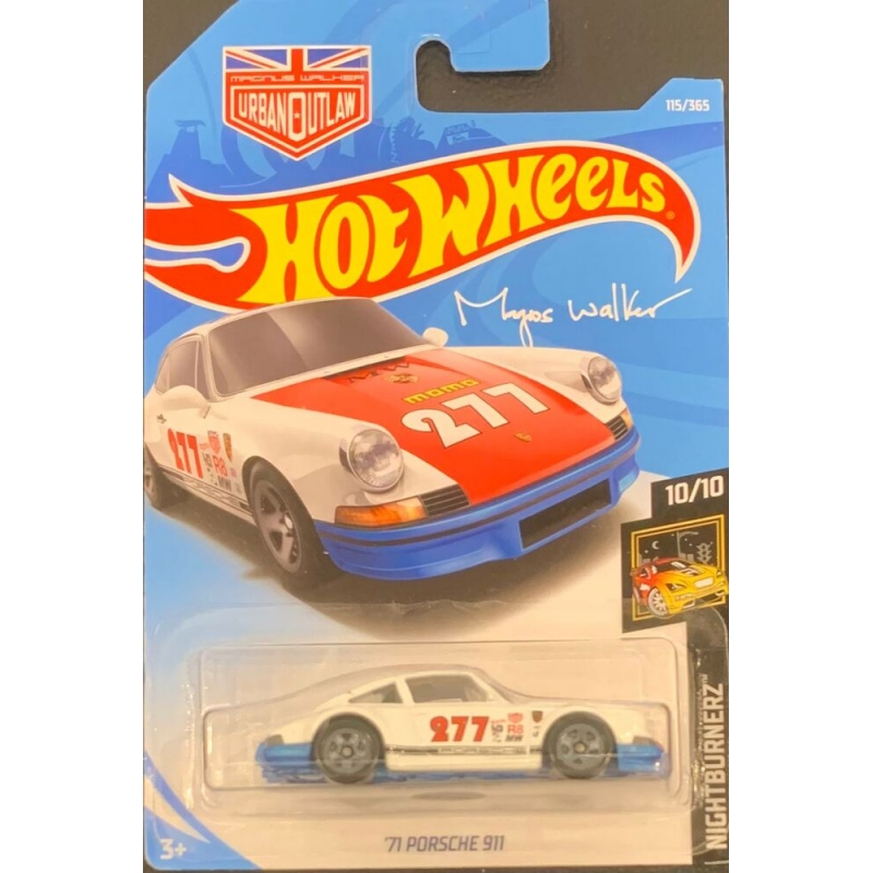 HOT WHEELS - ´71 PROSCHE 911 BRANCO DE 2017 10/10 COM BLISTER NORMAL