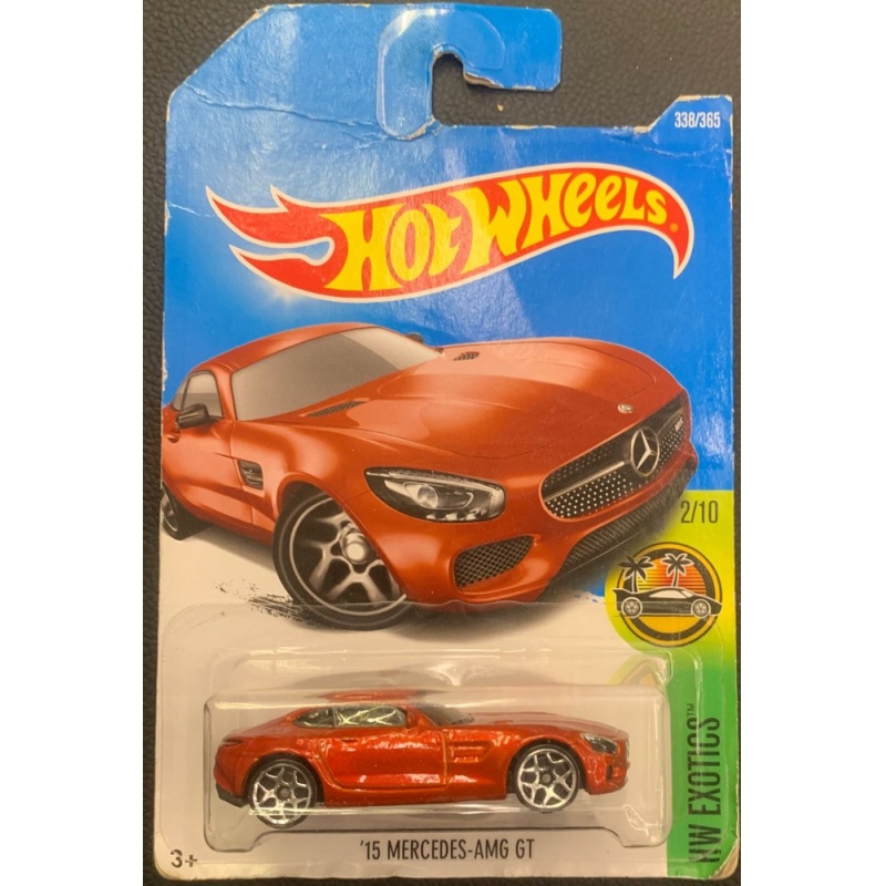 HOT WHEELS ´15 MERCEDES AMG-GT 2/10 2015 VERMELHO EMBALAGEM NORMAL