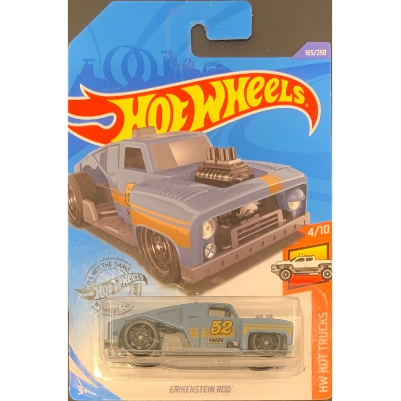 HOT WHEELS - ERIKENSTEIN ROD AZUL DE 2018 4/10 COM BLISTER NORMAL