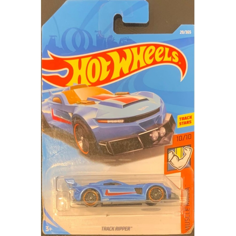 HOT WHEELS - TRACK RIPPER AZUL DE 2017 10/10 COM BLISTER NORMAL