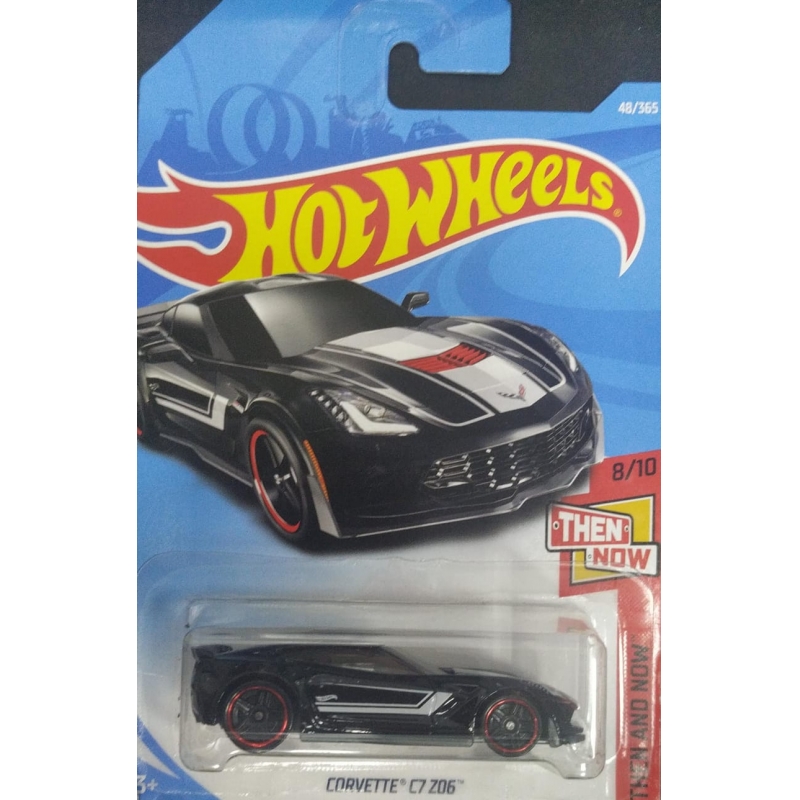 HIT WHEELS CORVETTE C7 Z06 DE 2017 PRETO 8/10 COM BLISTER NORMAL