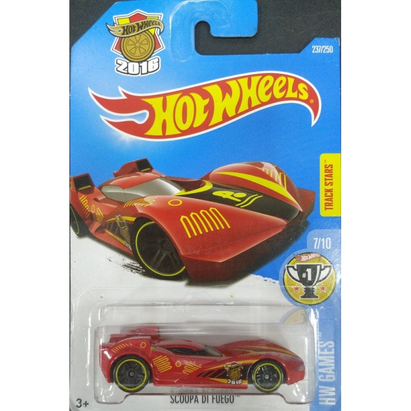 HOT WHEELS SCOOPA DI FUEGO 7/10 2015 VERMELHO EMBALAGEM NORMAL