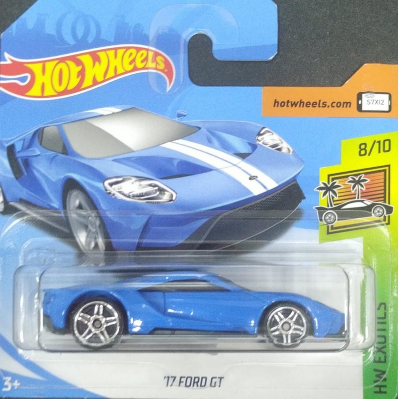 HOT WHEELS 17 FORD GT AZUL EMBALAGEM PEQUENA