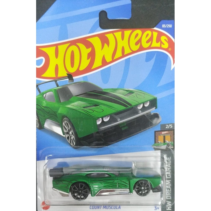 HOT WHEELS COUNT MUSCULA 2/5 VERDE 2021 EMBALAGEM NORMAL