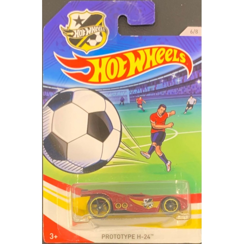 HOT WHEELS - PROTOTYPE H-24 VERMELHO DE 2015 6/8 COM BLISTER TEMATICO