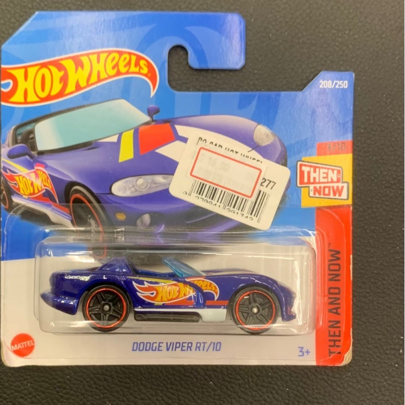 HOT WHEELS - DODGE VIPER RT/10 AZUL DE 2021 3/10 COM BLISTER PEQUENO