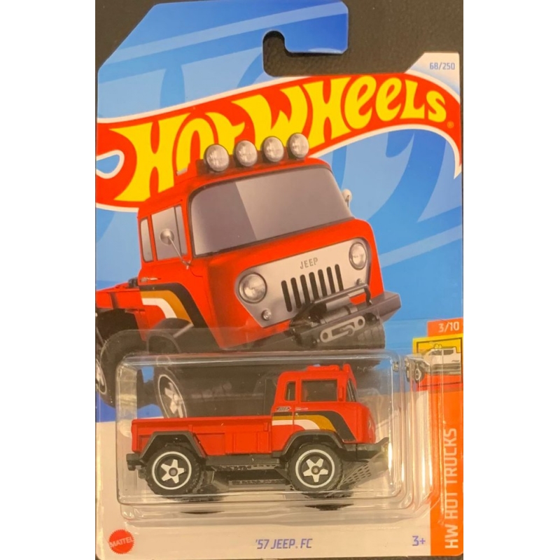 HOT WHEELS - ´57 JEEP FC VERMELHO DE 2021 3/10 COM BLISTERNORMAL